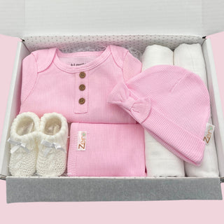 Baby Girls Gift Set - Pink 0 - 3 Months - BLOSSOM & MOON