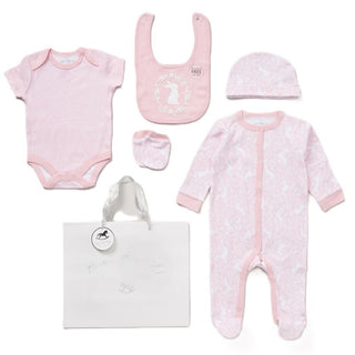 Baby Girls Layette Gift Set - Floral Bunny - BLOSSOM & MOON