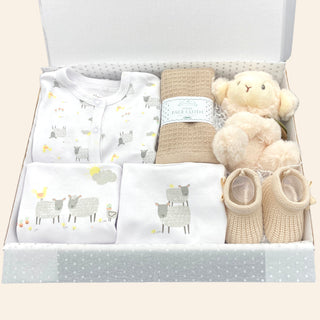 Baby Unisex Layette Gift Set - Lamb - BLOSSOM & MOON