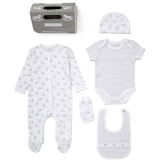 Baby Unisex Layette Starter Gift Set - Elephants - BLOSSOM & MOON