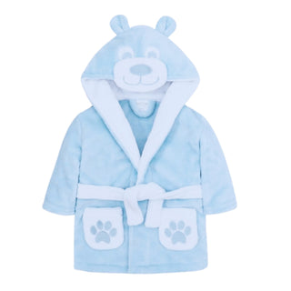 Baby Blue Teddy Dressing Gown - BLOSSOM AND MOON