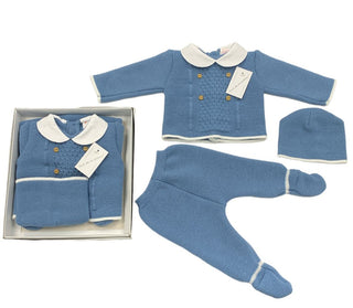 Baby Boys Knitted Gift Set - Newborn - BLOSSOM AND MOON