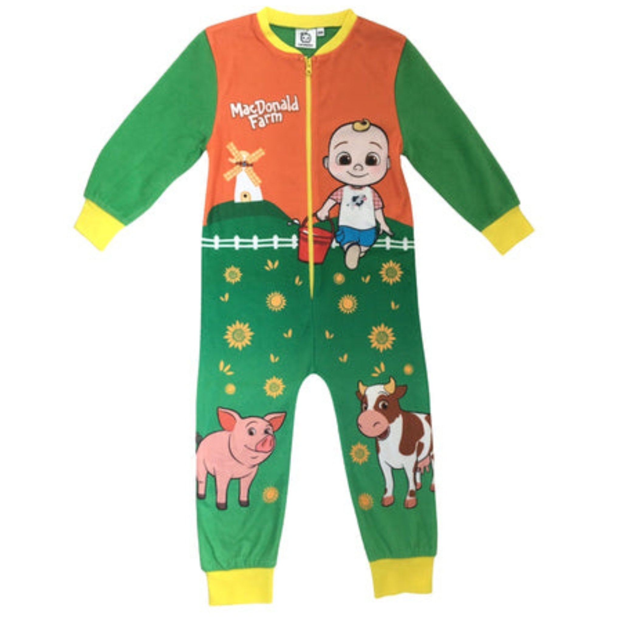 Boys COCOMELON onesie all in one AGES 12 mths 4yrs pyjamas