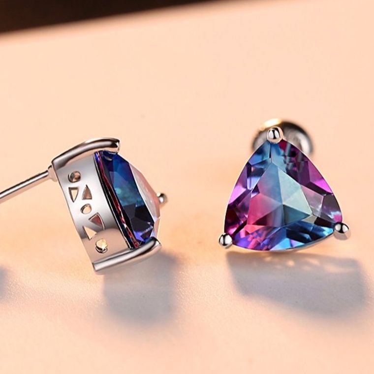 Rainbow hot sale topaz earrings