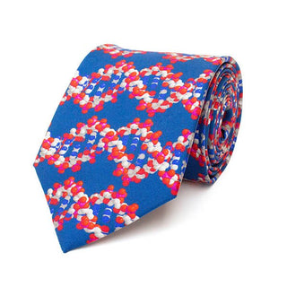 Fox and Chave Double Helix Silk Tie - DNA - BLOSSOM AND MOON