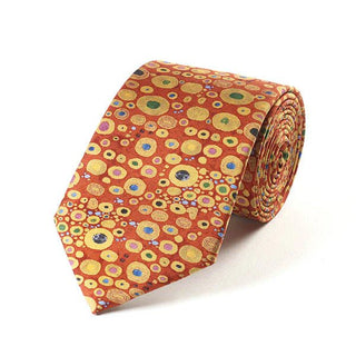 Fox and Chave Klimt Red Silk Tie - BLOSSOM & MOON