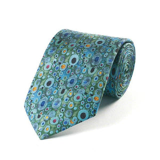 Fox and Chave Klimt Turquoise Silk Tie - BLOSSOM & MOON