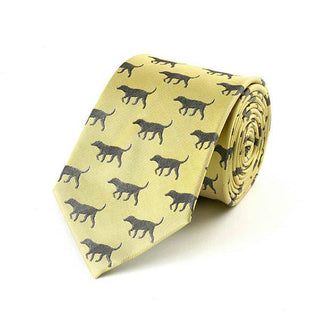 Fox and Chave Labrador Gold Silk Tie - BLOSSOM AND MOON