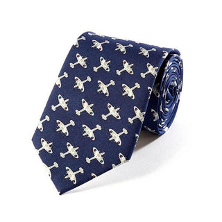 Fox and Chave Spitfire II Silk Tie - BLOSSOM AND MOON