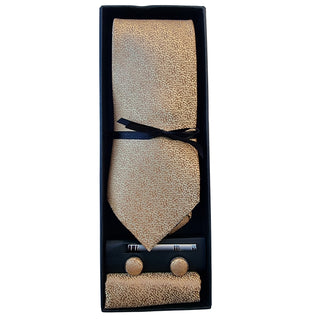 Luxury Grantchester and Cavendish Gold Silk Tie set - BLOSSOM AND MOON