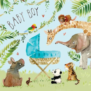 New Baby Boy card - Jungle - BLOSSOM AND MOON