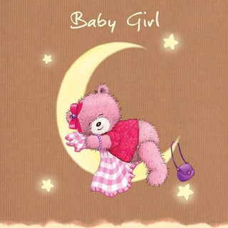 New Baby Girl card - BLOSSOM AND MOON