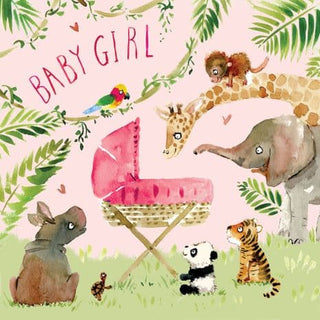 New Baby Girl card - Jungle - BLOSSOM AND MOON
