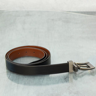 Reversible Leather Belt - 1.4" Width (34mm) - BLOSSOM AND MOON